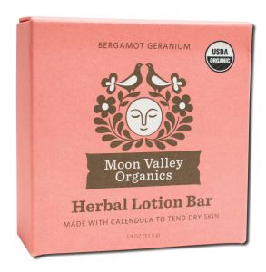Moon Valley Organics - Herbal LOTION Bar Bergamot Geranium 1.9 oz