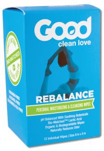 Good Clean Love - PERSONAL Lubricants ReBalance Wipes 12 count