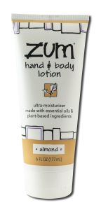 Indigo Wild - Zum Body Almond Hand and Body LOTION 6 oz
