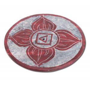 ''Prabhujis GIFTS - Incense Burners Soapstone Plate Root Chakra Muladhara 3''''