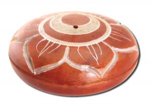 ''Prabhujis Gifts - INCENSE Burners Soapstone Pebble Sacral Chakra Svadhishtana 2.5''''