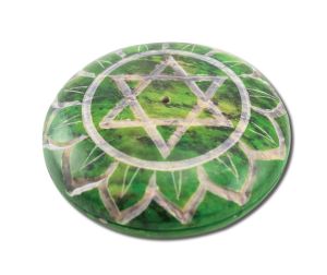 ''Prabhujis GIFTS - Incense Burners Soapstone Pebble Heart Chakra Anahata 2.5''''