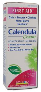 Boiron Homeopathics - Homeopathic Gels Water Base Calendula Cream 2.5 oz