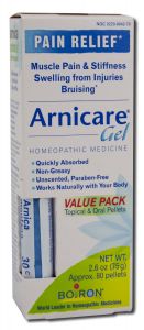Boiron Homeopathics - Homeopathic Gels Water Base Arnicare Gel Value Pack 30 C 80 ct 2.5 oz