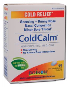 Boiron Homeopathics - Cold And Flu Remedies ColdCalm 60 tabs