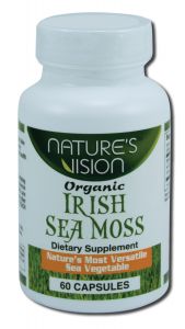 Natures Vision - Herbal Supplements Irish Sea Moss Organic 500 mg 60 CAP