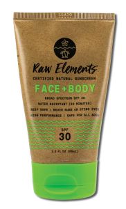 Raw Elements Usa - SUN Care Face and Body SPF 30 Tube 3 oz