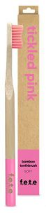 F.e.t.e. 3pl - ADULT Bamboo Toothbrush Tickled Pink Soft