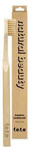 F.e.t.e. 3pl - ADULT Bamboo Toothbrush Natural Beauty Medium