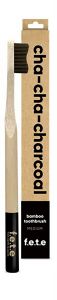 F.e.t.e. 3pl - ADULT Bamboo Toothbrush Cha-Cha Charcoal