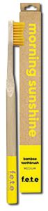 F.e.t.e. 3pl - ADULT Bamboo Toothbrush Morning Sunshine Yellow Medium