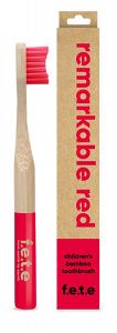 F.e.t.e. 3pl - Children BAMBOO Toothbrush Remarcable Red Soft