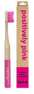 F.e.t.e. 3pl - Children BAMBOO Toothbrush Positively Pink Soft