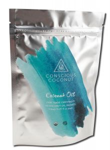 Conscious Coconut - Organic Coconut Oil Mindful POUCH of Minis Coconut Oil 7.5 ML 10 ct