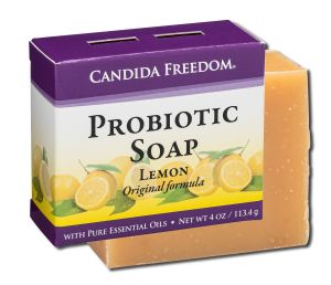 Massey Medicinals - Candida Freedom Body Care Probiotic SOAP Bar Lemon 4 oz