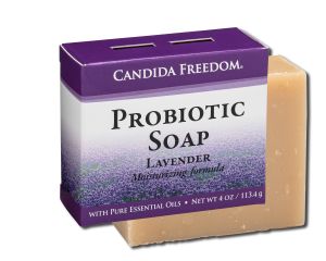 Massey Medicinals - Candida Freedom Body Care Probiotic SOAP Bar Lavender 4 oz