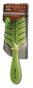 Bass Brushes - HAIR Brushes Bio-Flex Detangling Nylon Pin Leaf Shape Assorted Colors