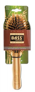 Bass Brushes - HAIR Brushes Style and Detangle Bamboo Pin Large Oval