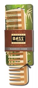 Bass Brushes - Combs Grooming Comb Bamboo Teeth and HANDLE