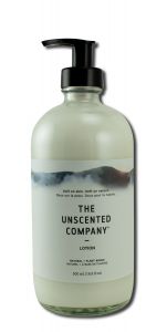 Unscented Company - Body Care Hand and Body LOTION Glass Bottle 16.9 oz