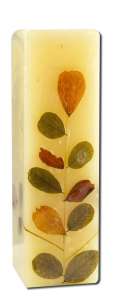 Auroshikha - Square (1.5 in x 4.75 in) FLOWER Candles Patchouli