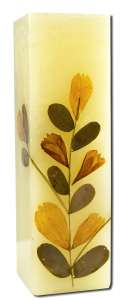 Auroshikha - Square (1.5 in x 4.75 in) FLOWER Candles Vanilla