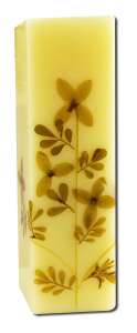 Auroshikha - Square (1.5 in x 4.75 in) FLOWER Candles Citronella