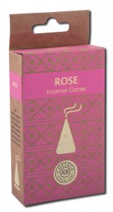 Sri Aurobindo Ashram INCENSE - Cottage Cones Rose INCENSE Cones