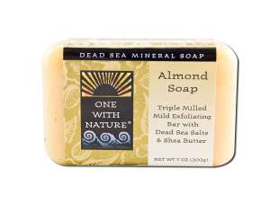One With Nature Dead Sea Mineral Products - SOAP Almond 7 oz