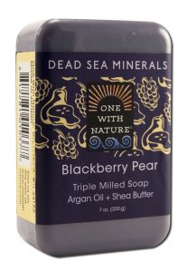 One With Nature Dead Sea Mineral Products - SOAP Blackberry Pear 7 oz