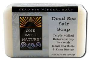 One With Nature Dead Sea Mineral Products - SOAP Dead Sea Salt 7 oz