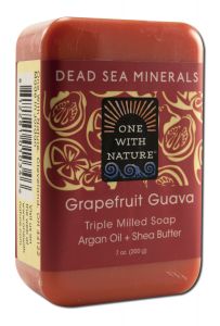 One With Nature Dead Sea Mineral Products - SOAP Grapefruit Guava 7 oz