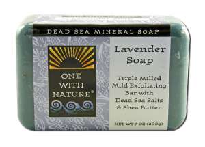 One With Nature Dead Sea Mineral Products - SOAP Lavender 7 oz