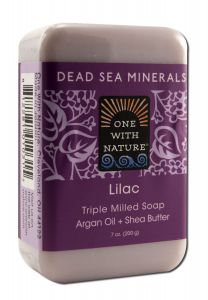 One With Nature Dead Sea Mineral Products - SOAP Lilac 7 oz