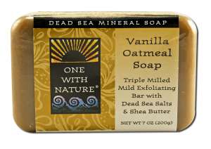 One With Nature Dead Sea Mineral Products - SOAP Vanilla Oatmeal 7 oz