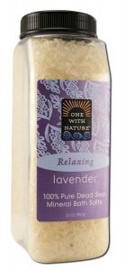 One With Nature Dead Sea Mineral Products - One With Nature Bath Salts Lavender 32 oz