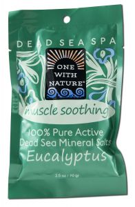 One With Nature Dead Sea Mineral Products - One With Nature Bath Salts Muscle Soothing Eucalyptus Pa