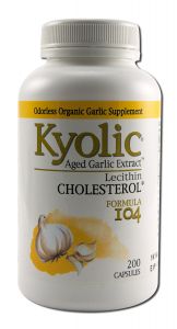 Kyolic Garlic Supplements - Formula #104 - Garlic with Lecithin Formula 104-200 CAPS