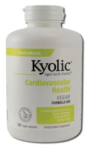 Kyolic Garlic Supplements - Kyolic Special Products Cardiovascular Vegan Formula 300 360 CAP