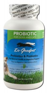 Dr. Goodpet Pet Care Products - Homeopathics Probiotics for DOGs and Cats 4 oz