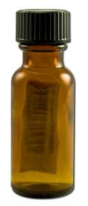 ''Lotus Light Pure Essential Oils - Essential Oil Packaging Supplies Bottle Glass Amber w\/Top 1\/2 o