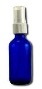 Lotus Light Pure Essential Oils - Essential Oil Packaging Supplies Blue GLASS Bottle with Sprayer 2 